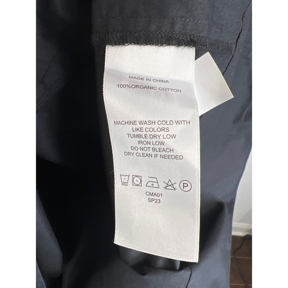 QUINCE Black 100% Organic Cotton Poplin Sleeveless Maxi Dress NWT Size XS - Picture 12 of 13